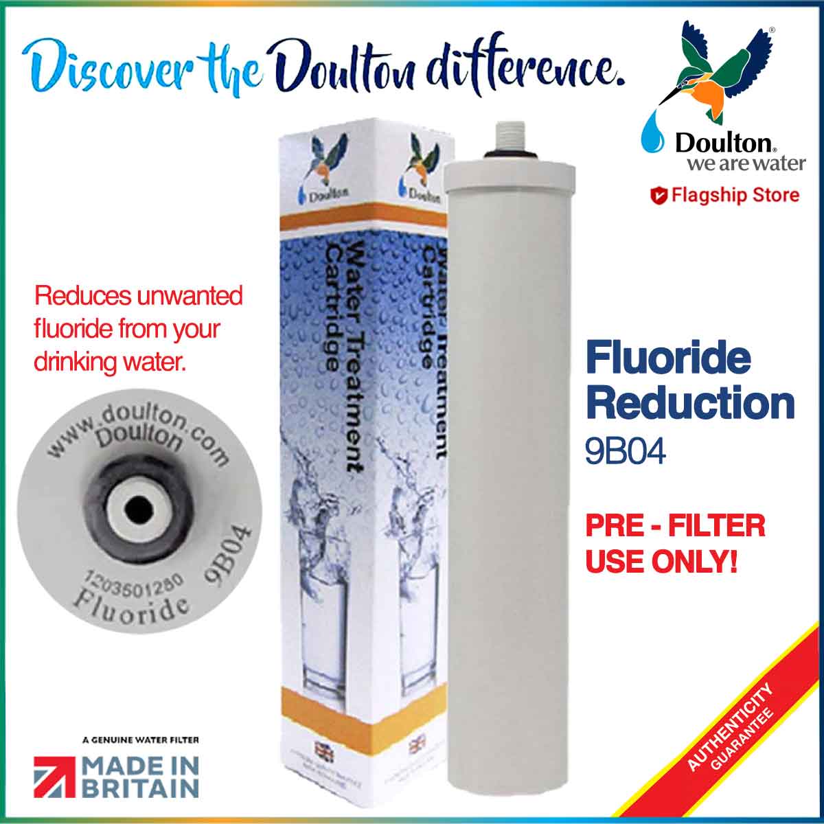 Doulton Fluoride 9B04 Water Treatment Cartridge