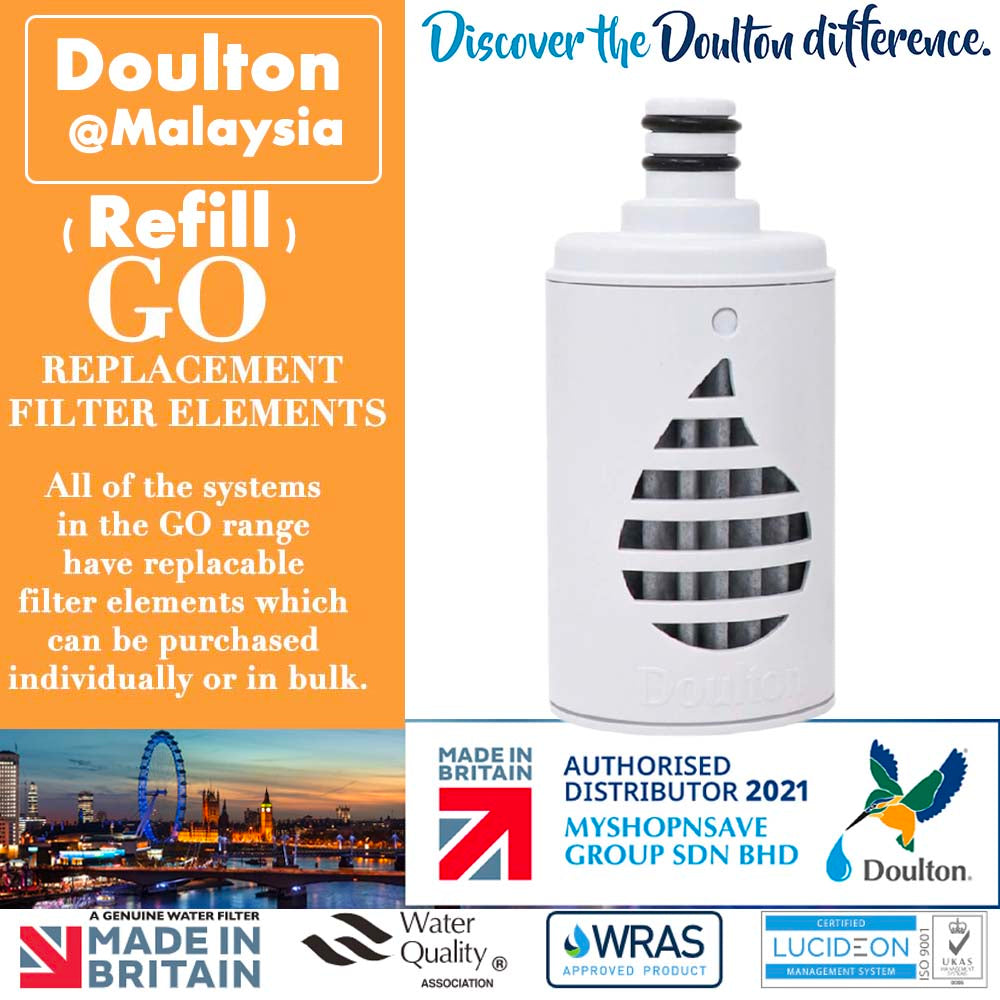Doulton® TASTE Bottle Replacement Cartridge – Removes Chlorine, Lead &amp; Microplastics | 300L Capacity