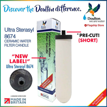 Doulton Ultra Sterasyl 8674 Ceramic Water Filter Candle (NEW LABEL) of ATC Super Sterasyl